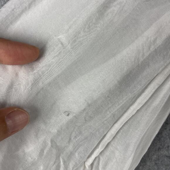 Belle France Silk Blend Top Women Small Floral Cold Shoulder Fairy Boho Romantic - Picture 15 of 16